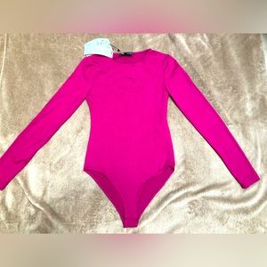 NWT Zara bodysuit hot pink - sz S